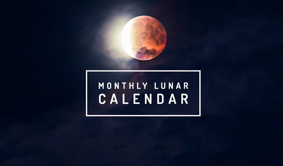 Lunar calendar for April 2020 phases and WeMystic