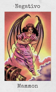 Significado de las cartas del Tarot de los Ángeles - Ángeles Negativos: Mammon Significado de las cartas del Tarot de los Ángeles - Ángeles Negativos: Mammon