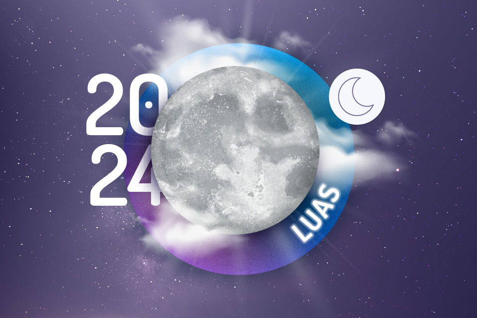 Fases da Lua e Calendário Lunar 2024