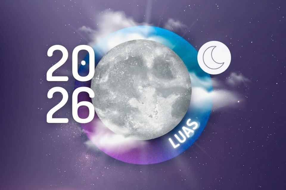 Fases da Lua e Calendário Lunar 2026