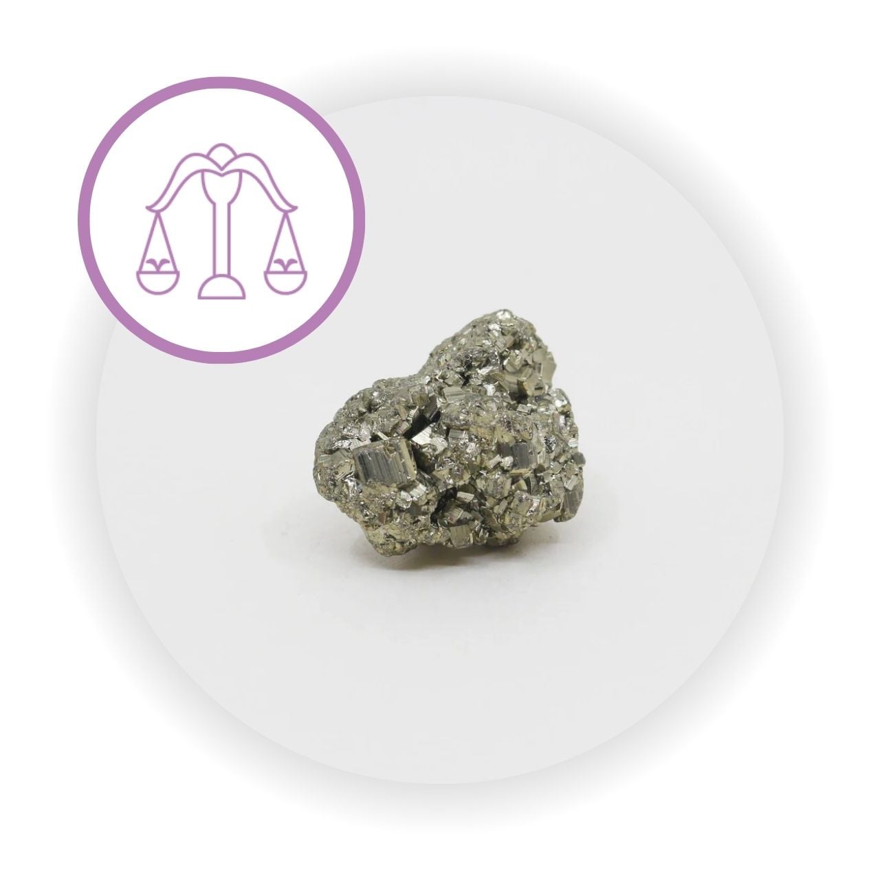 Cristal ou Pedra do Signo Libra Pirita