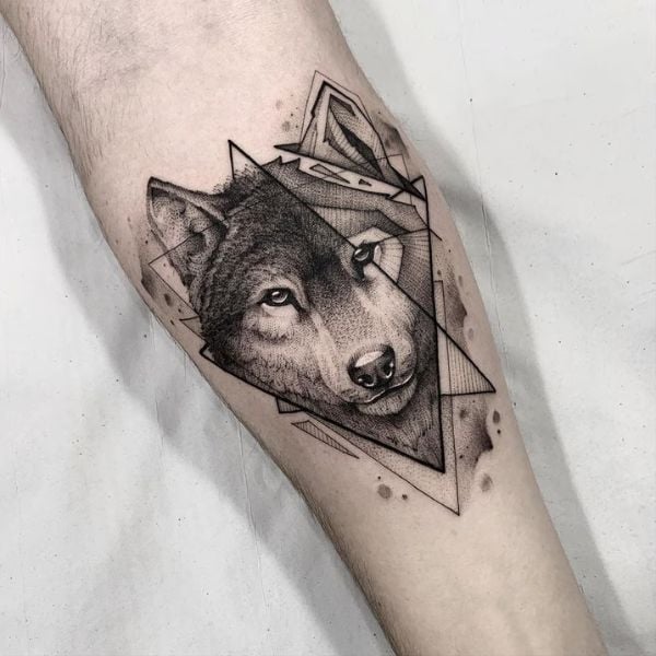 tatuagem Lobo